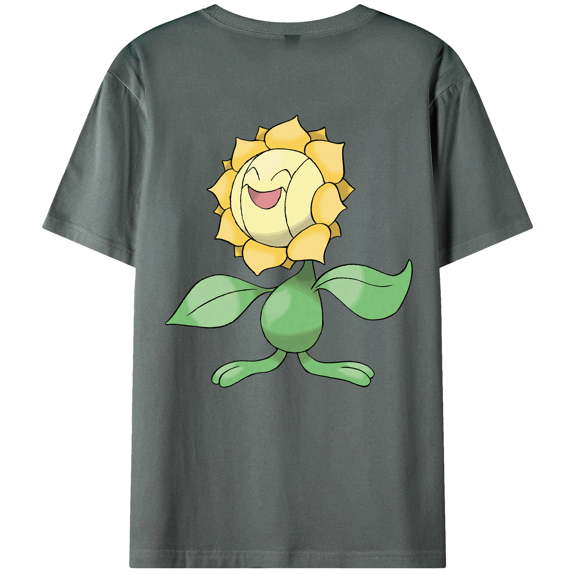 （画像用） ポケットモンスター Pokémon 綿100％ メンズ半袖Tシャツ（バックプリント） 通気性